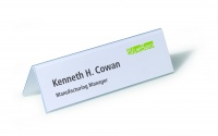 Durable Table Place Name Holder 61x210mm 8052 (PK25)