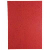 GBC Leathergrain Cover Set Dark Red A4 50 Pairs CE040030