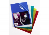 Rexel Nyrex Folder Cut Flush A4 Blue  12161BU (PK25)