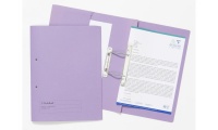 Guildhall Pocket Transfer File Foolscap 315gsm Mauve PK25