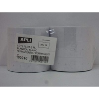 Value Apli PermLabel for Gun 101418 21x12mm White (PK1000)