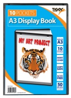 Tiger A3 Presentation Display Book Black 10 Pocket