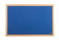 Bi-Office Earth-It Blue Felt Ntcbrd Oak Frame 180x120cm DD