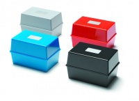 Value Deflecto Card Index Box (6 x 4 inches) Blue