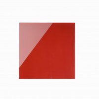 Bi-Office Red Glass Memo Tile Board 48x48cm DD